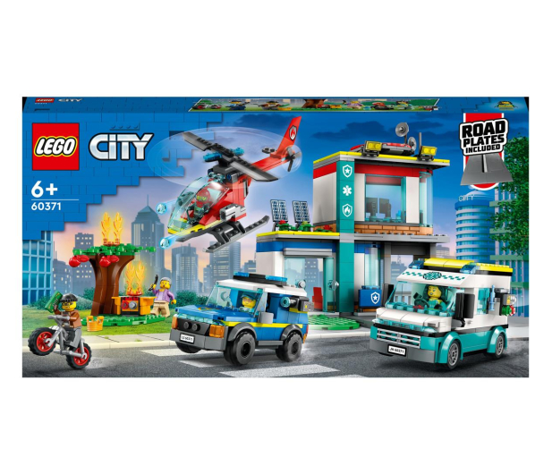 LEGO City 60371 Parking dla pojazdów uprzywilejowanych - 1091237 - zdjęcie